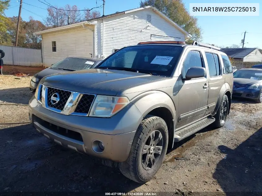 5N1AR18W25C725013 2005 Nissan Pathfinder Le