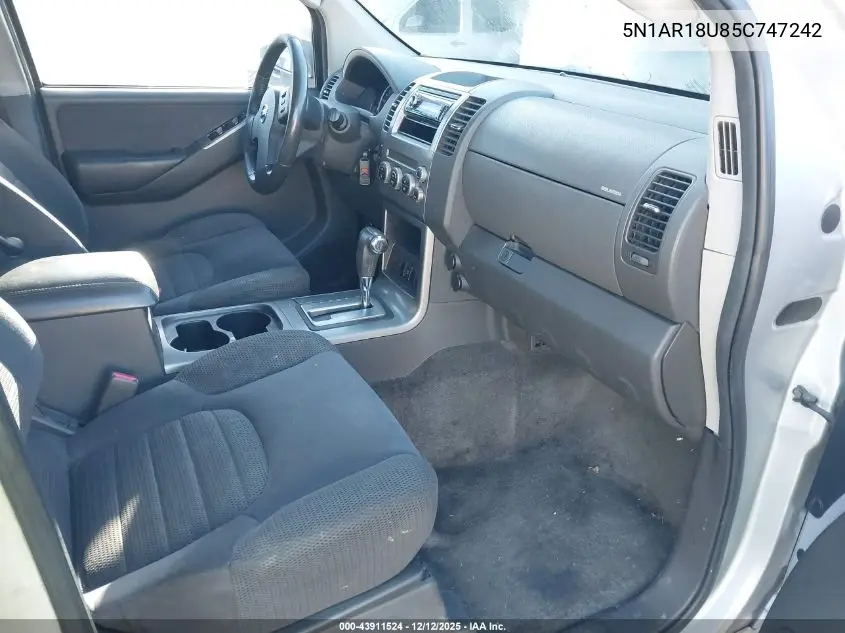 5N1AR18U85C747242 2005 Nissan Pathfinder Se