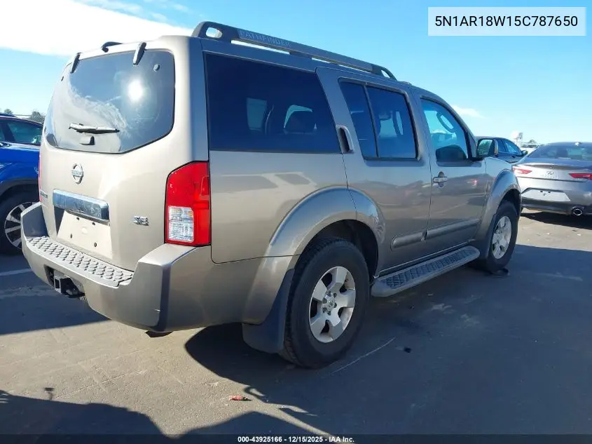 5N1AR18W15C787650 2005 Nissan Pathfinder Se