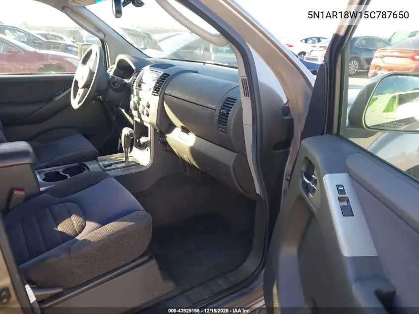 5N1AR18W15C787650 2005 Nissan Pathfinder Se