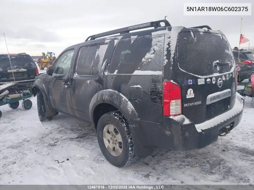 5N1AR18W06C602375 2006 Nissan Pathfinder S