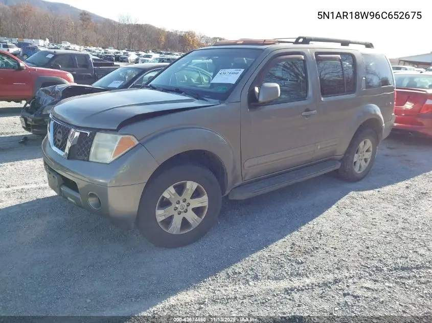 5N1AR18W96C652675 2006 Nissan Pathfinder Le