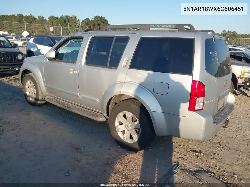 5N1AR18WX6C606451 2006 Nissan Pathfinder Le