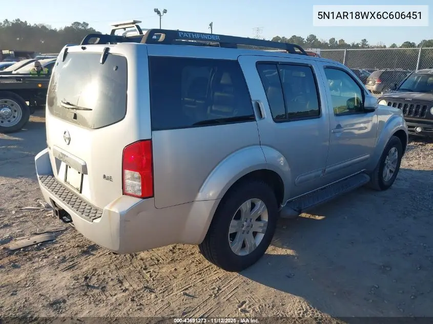 5N1AR18WX6C606451 2006 Nissan Pathfinder Le