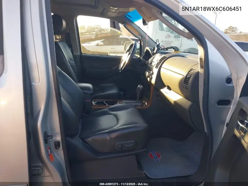 5N1AR18WX6C606451 2006 Nissan Pathfinder Le