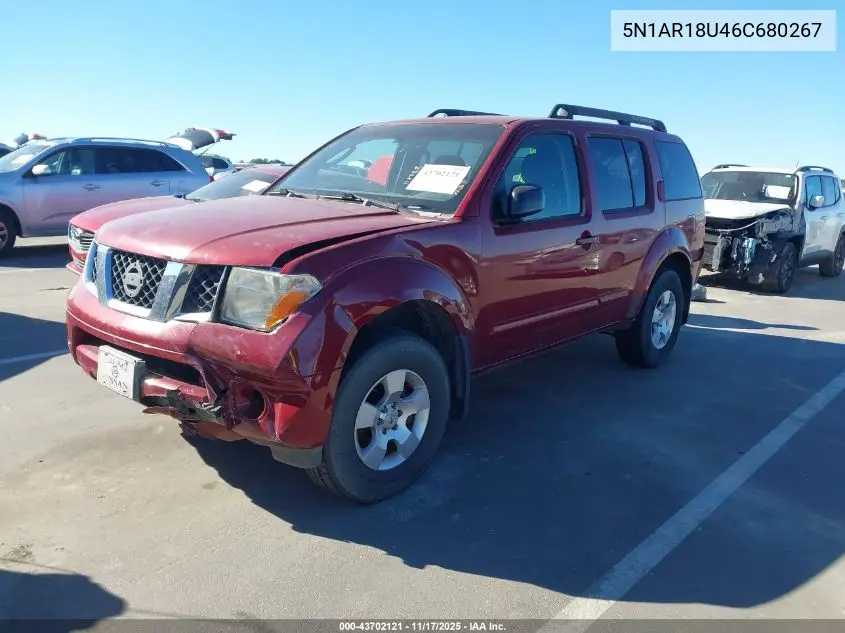 5N1AR18U46C680267 2006 Nissan Pathfinder S