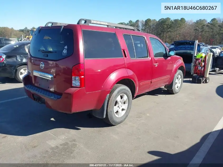 5N1AR18U46C680267 2006 Nissan Pathfinder S