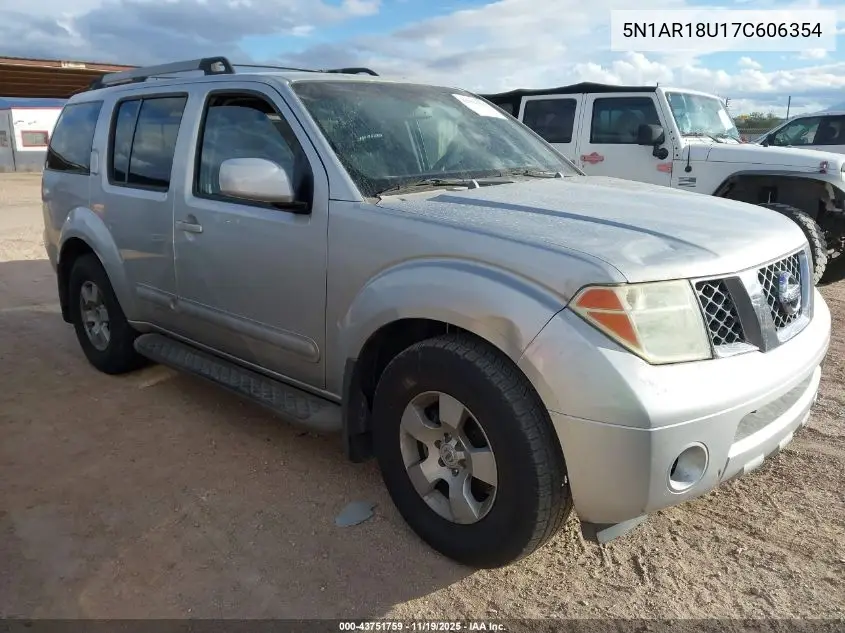 5N1AR18U17C606354 2007 Nissan Pathfinder Se
