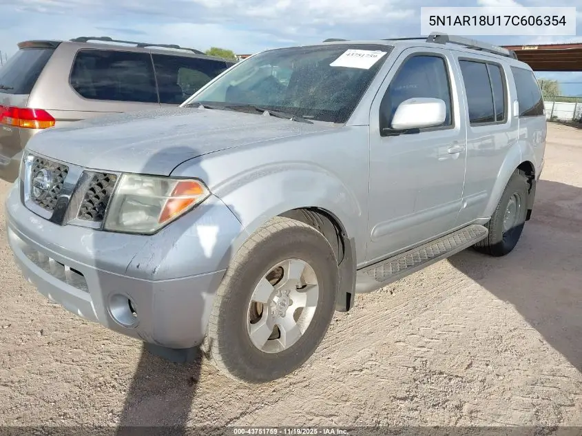 5N1AR18U17C606354 2007 Nissan Pathfinder Se