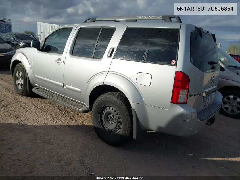 5N1AR18U17C606354 2007 Nissan Pathfinder Se
