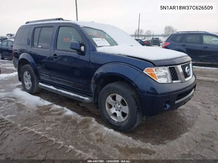 5N1AR18W37C626509 2007 Nissan Pathfinder Se