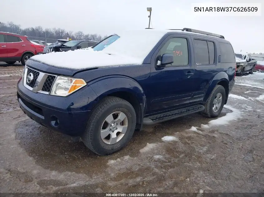 5N1AR18W37C626509 2007 Nissan Pathfinder Se