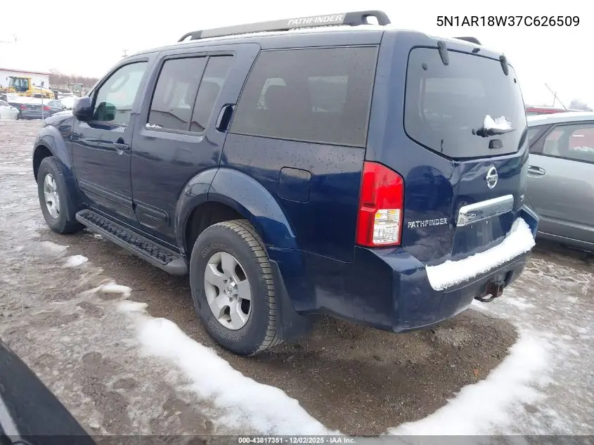 5N1AR18W37C626509 2007 Nissan Pathfinder Se