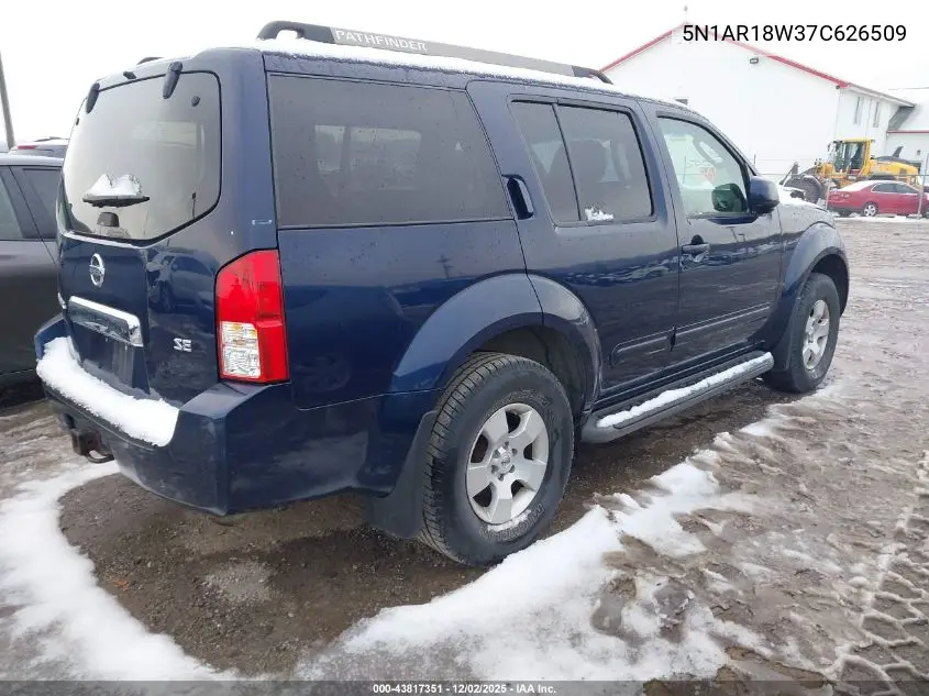 5N1AR18W37C626509 2007 Nissan Pathfinder Se