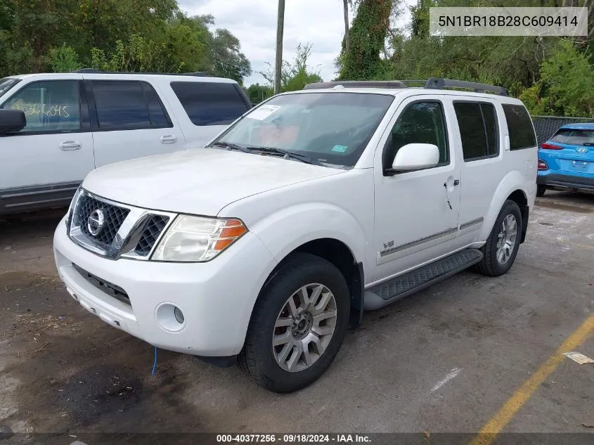 5N1BR18B28C609414 2008 Nissan Pathfinder Le V8