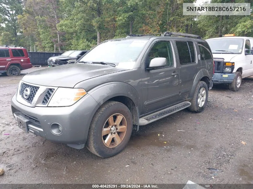 5N1AR18B28C657216 2008 Nissan Pathfinder Le/S/Se/Se Off-Road