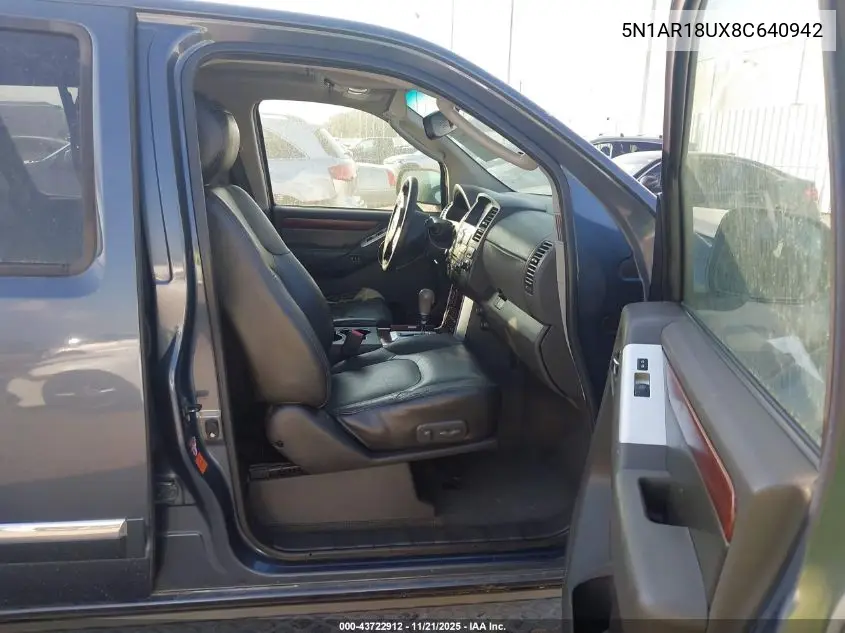 5N1AR18UX8C640942 2008 Nissan Pathfinder Le