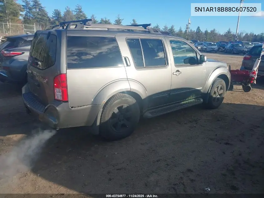 5N1AR18B88C607520 2008 Nissan Pathfinder Se