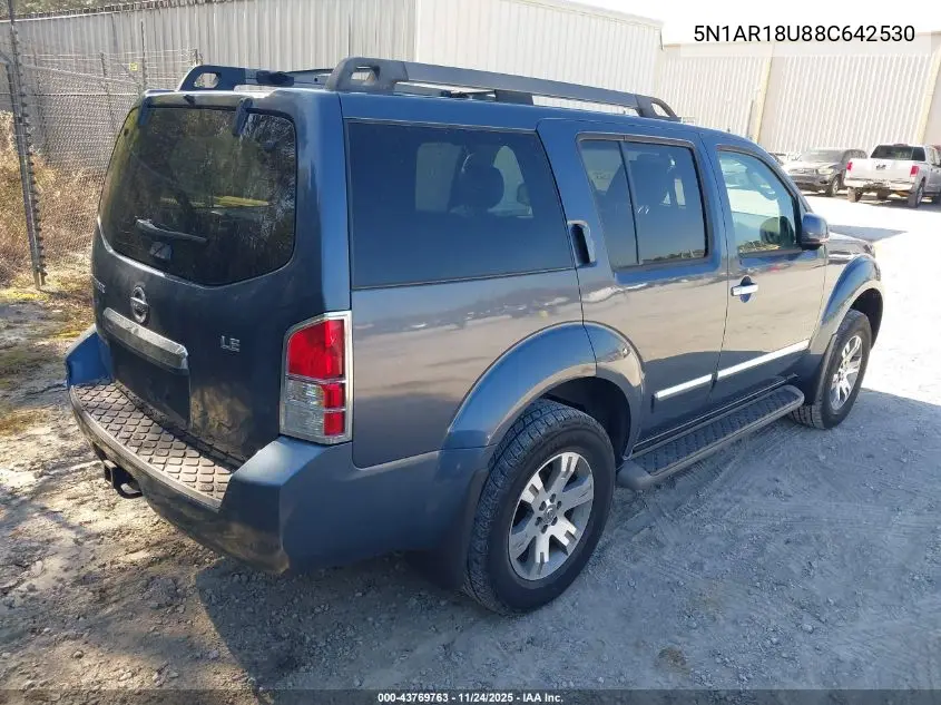 5N1AR18U88C642530 2008 Nissan Pathfinder Le