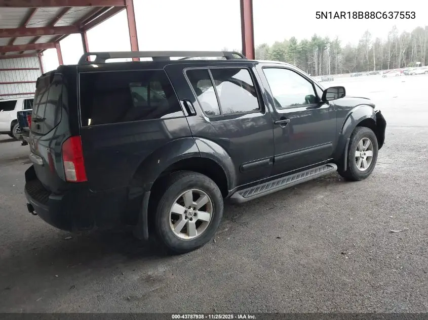 5N1AR18B88C637553 2008 Nissan Pathfinder Se