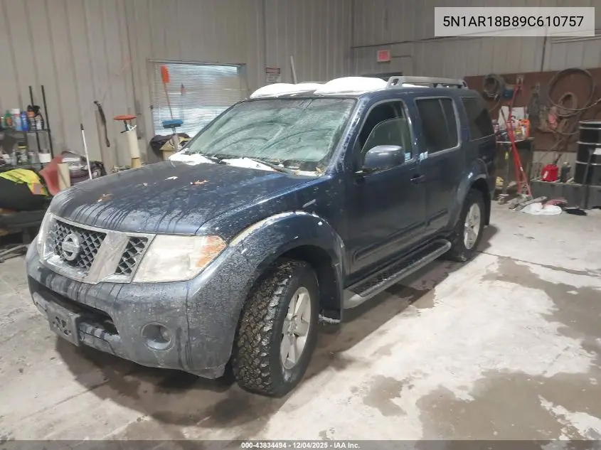 5N1AR18B89C610757 2009 Nissan Pathfinder Se