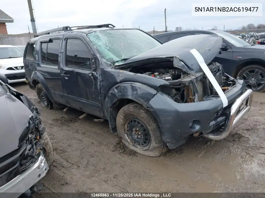 5N1AR1NB2AC619477 2010 Nissan Pathfinder