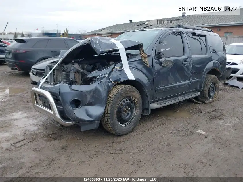 5N1AR1NB2AC619477 2010 Nissan Pathfinder