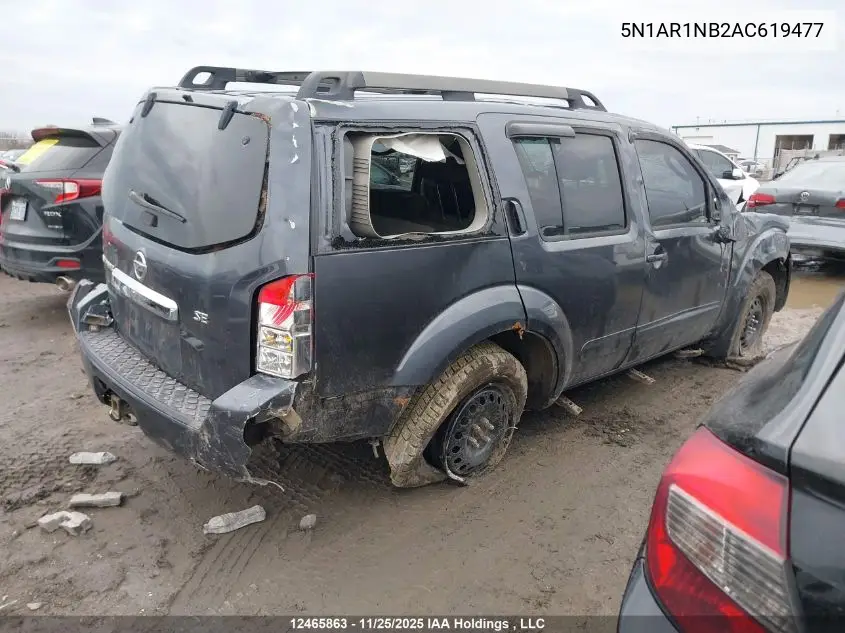 5N1AR1NB2AC619477 2010 Nissan Pathfinder