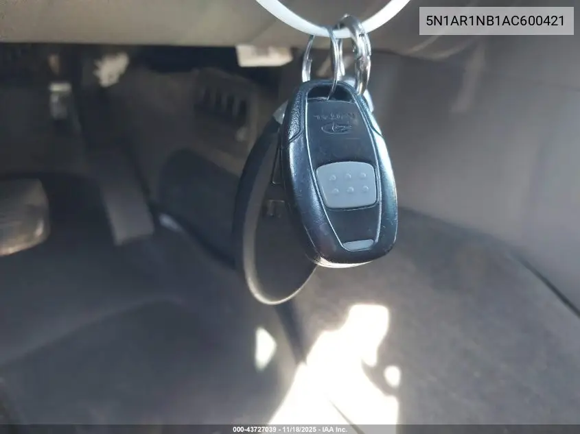 5N1AR1NB1AC600421 2010 Nissan Pathfinder Se