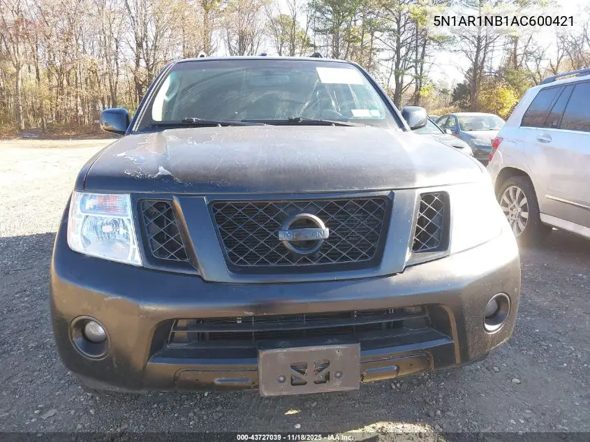 5N1AR1NB1AC600421 2010 Nissan Pathfinder Se
