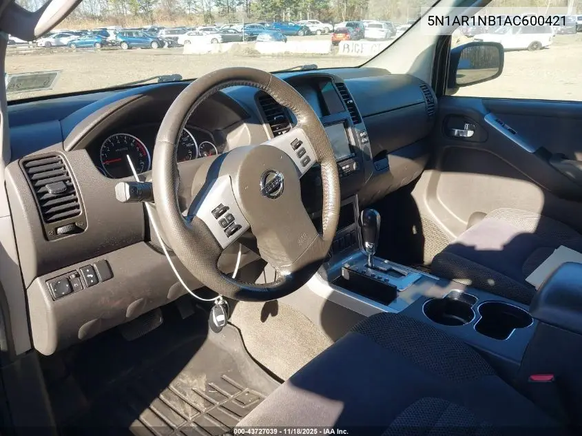 5N1AR1NB1AC600421 2010 Nissan Pathfinder Se