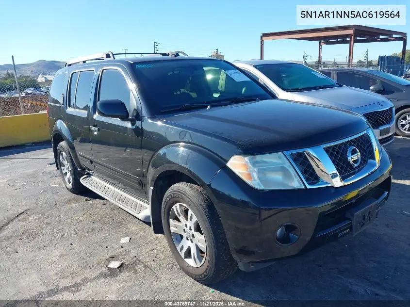 5N1AR1NN5AC619564 2010 Nissan Pathfinder Se
