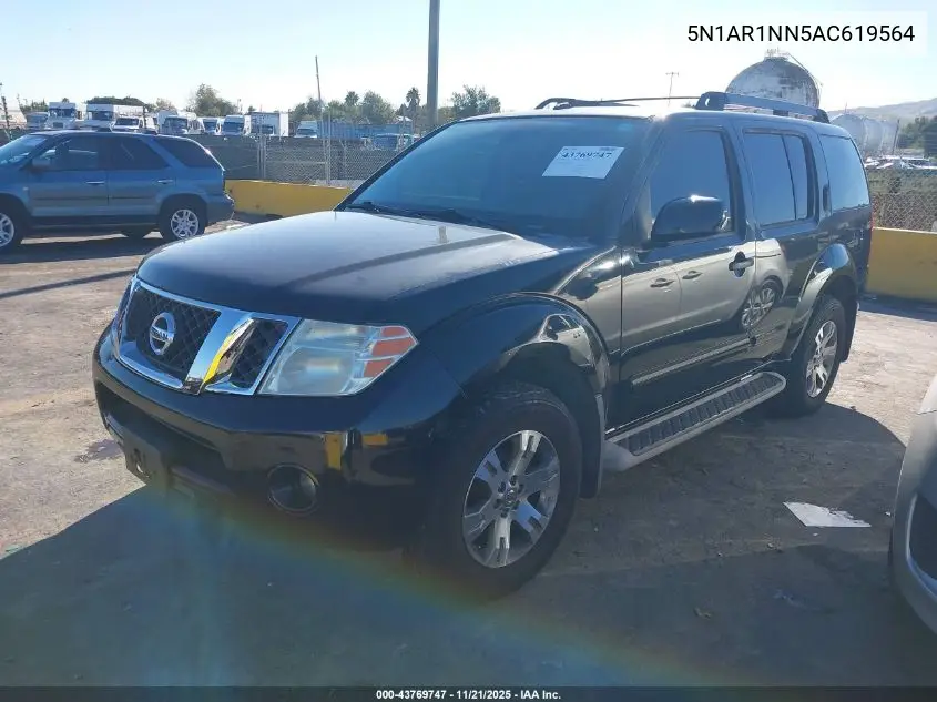 5N1AR1NN5AC619564 2010 Nissan Pathfinder Se