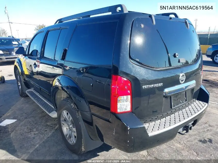 5N1AR1NN5AC619564 2010 Nissan Pathfinder Se