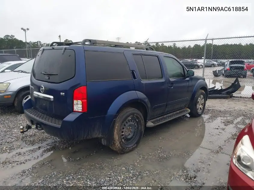 5N1AR1NN9AC618854 2010 Nissan Pathfinder Se