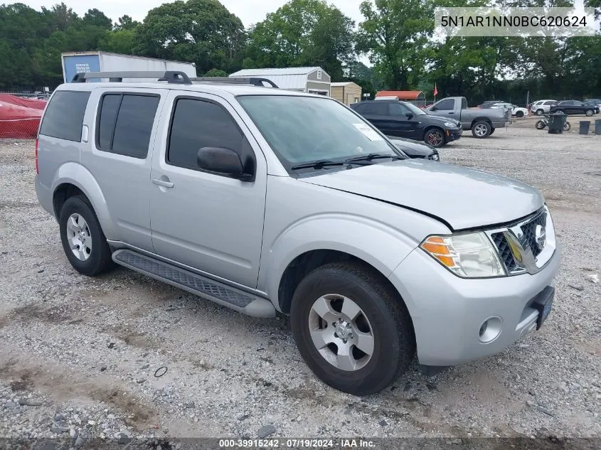 5N1AR1NN0BC620624 2011 Nissan Pathfinder S