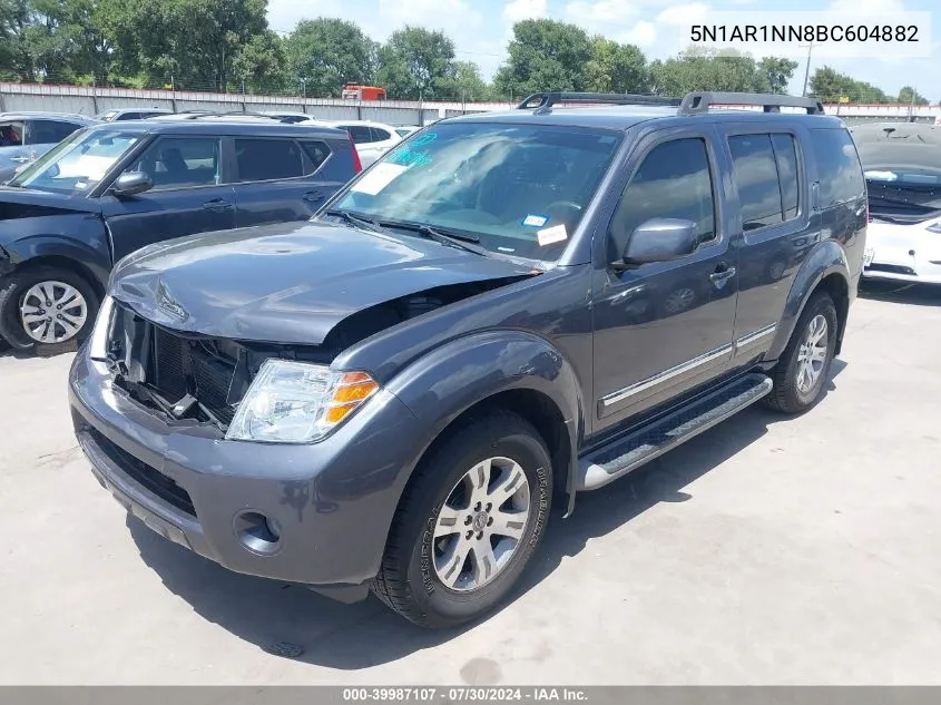 5N1AR1NN8BC604882 2011 Nissan Pathfinder Silver