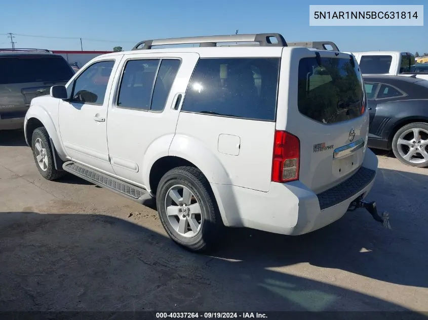 5N1AR1NN5BC631814 2011 Nissan Pathfinder Sv