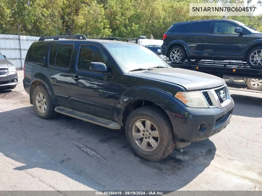 5N1AR1NN7BC604517 2011 Nissan Pathfinder Sv