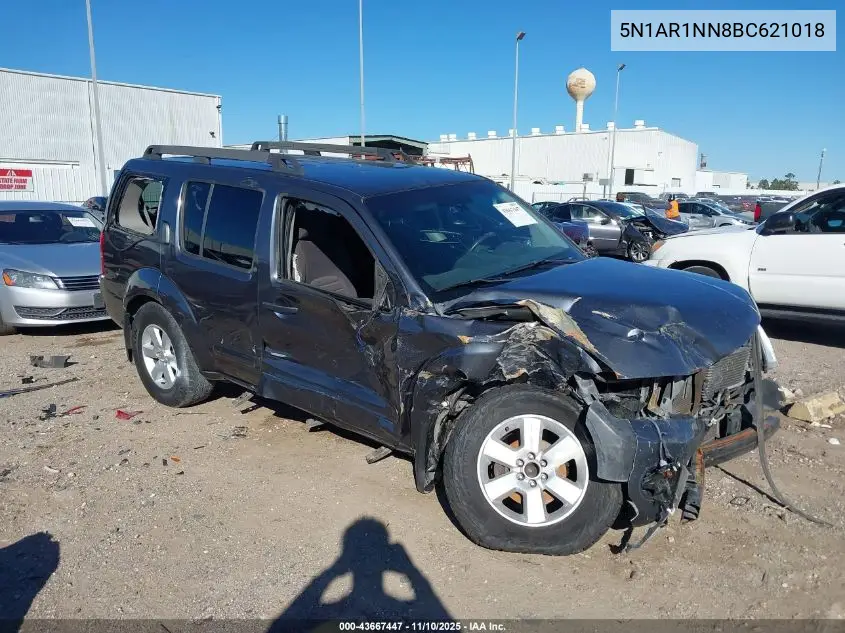 5N1AR1NN8BC621018 2011 Nissan Pathfinder Sv