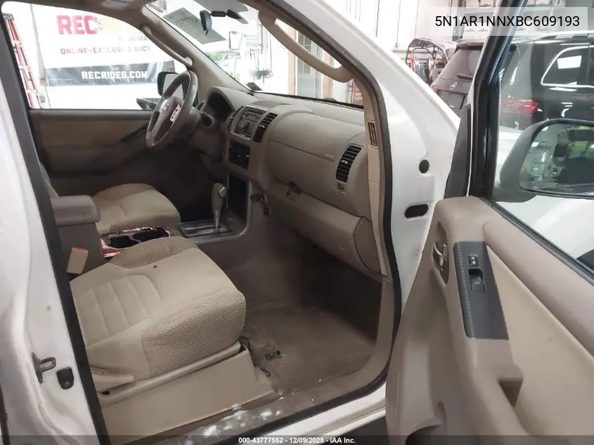 5N1AR1NNXBC609193 2011 Nissan Pathfinder S
