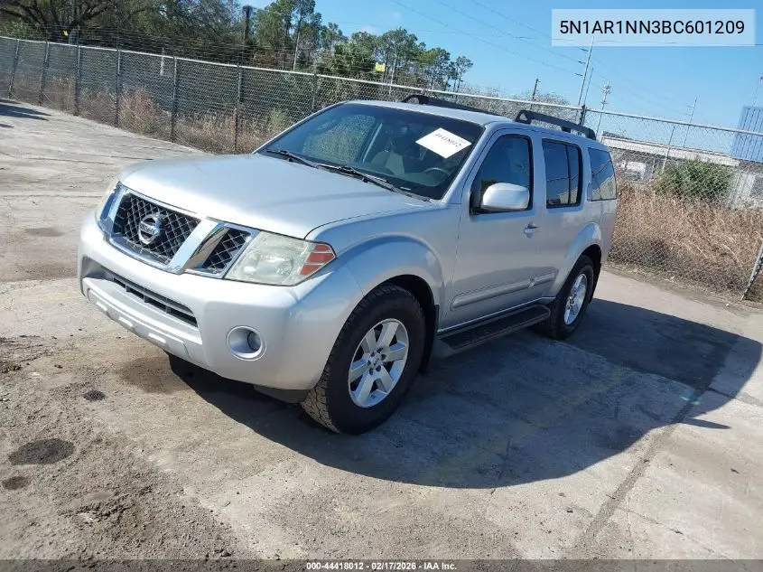 5N1AR1NN3BC601209 2011 Nissan Pathfinder Sv