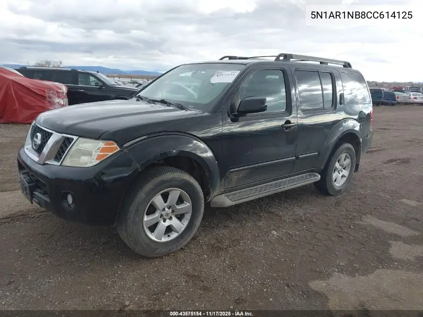 5N1AR1NB8CC614125 2012 Nissan Pathfinder Sv