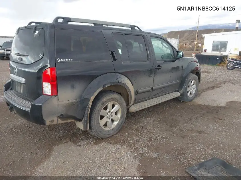 5N1AR1NB8CC614125 2012 Nissan Pathfinder Sv