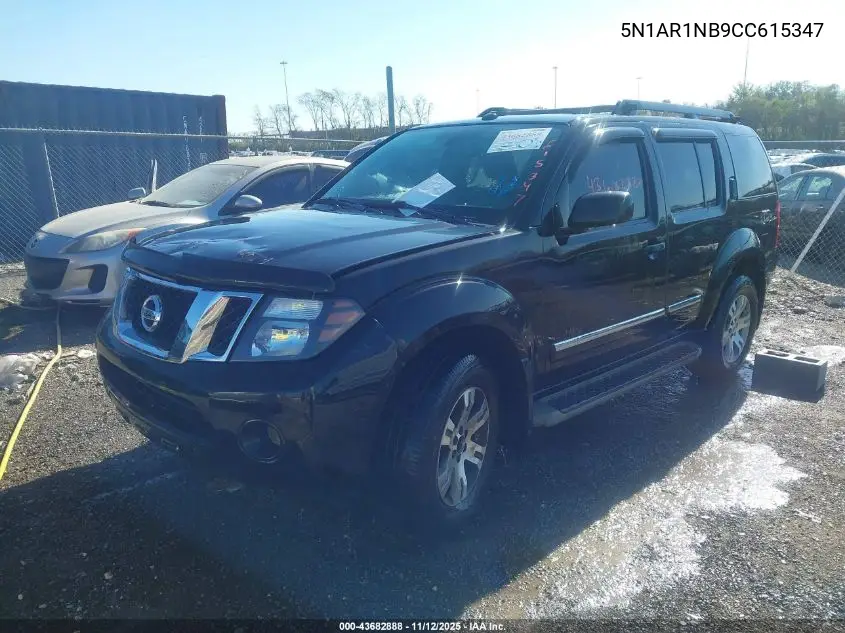 5N1AR1NB9CC615347 2012 Nissan Pathfinder Silver
