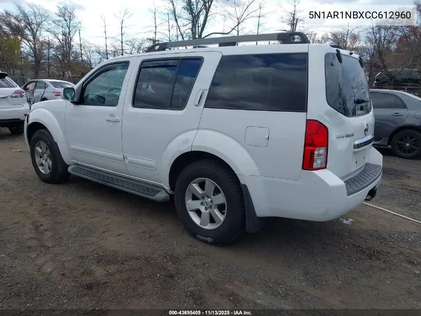 5N1AR1NBXCC612960 2012 Nissan Pathfinder Sv