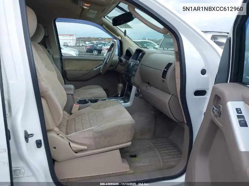5N1AR1NBXCC612960 2012 Nissan Pathfinder Sv
