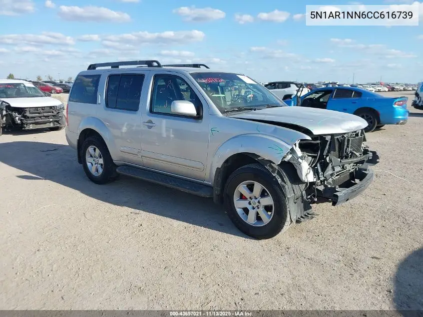 5N1AR1NN6CC616739 2012 Nissan Pathfinder Sv