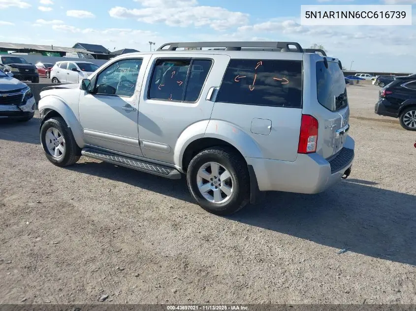 5N1AR1NN6CC616739 2012 Nissan Pathfinder Sv