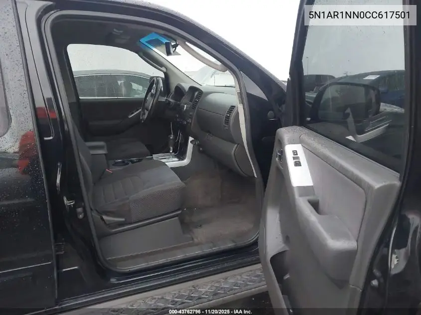 5N1AR1NN0CC617501 2012 Nissan Pathfinder Sv